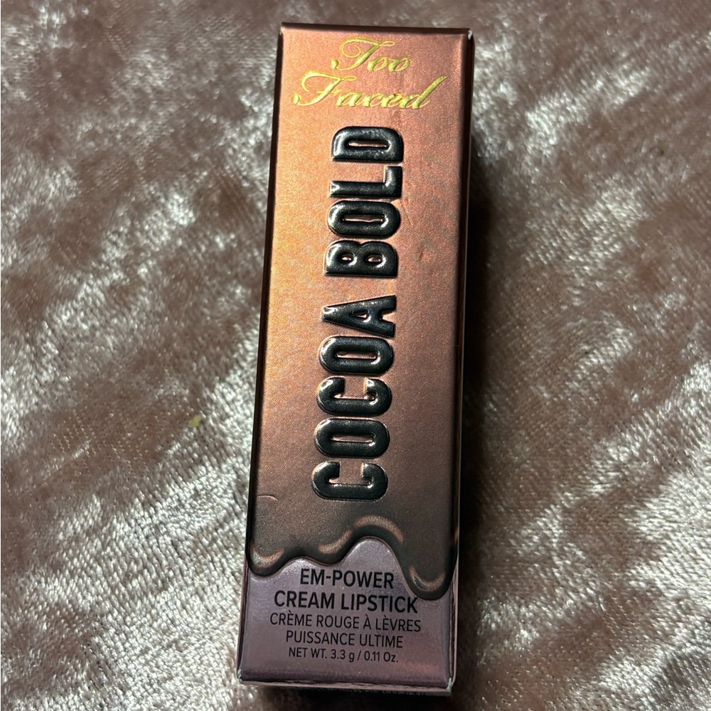 Too Faced Cocoa Bold Em-Power Cream Lipstick - Chocolate Strawberry